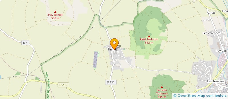 localisation de l'entreprise AUBERGE DE LA FORGE  GLAINE-MONTAIGUT