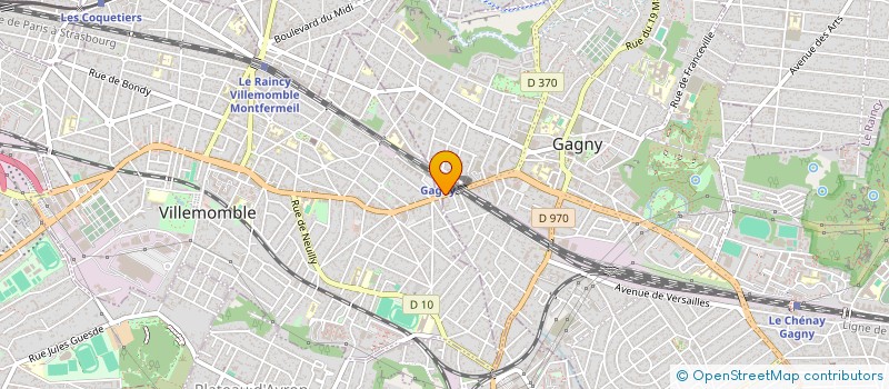 localisation de l'entreprise AUBERGE DE LA GARE à GAGNY