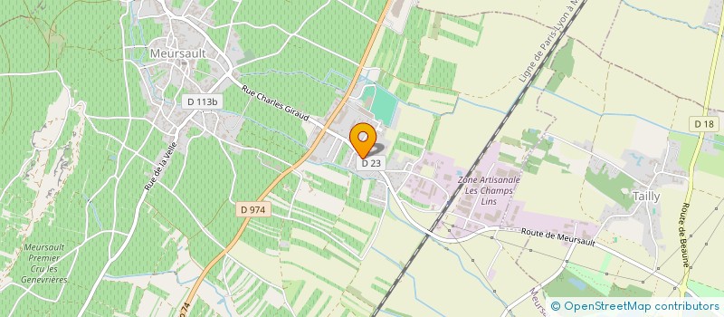 localisation de l'entreprise AUBERGE DE LA GARE à MEURSAULT