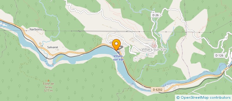 localisation de l'entreprise AUBERGE DE LA GARE  VILLARS-SUR-VAR