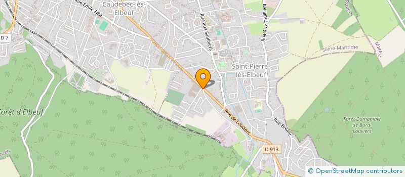 localisation de l'entreprise AUBERGE DE LA GARE  SAINT-PIERRE-LES-ELBEUF