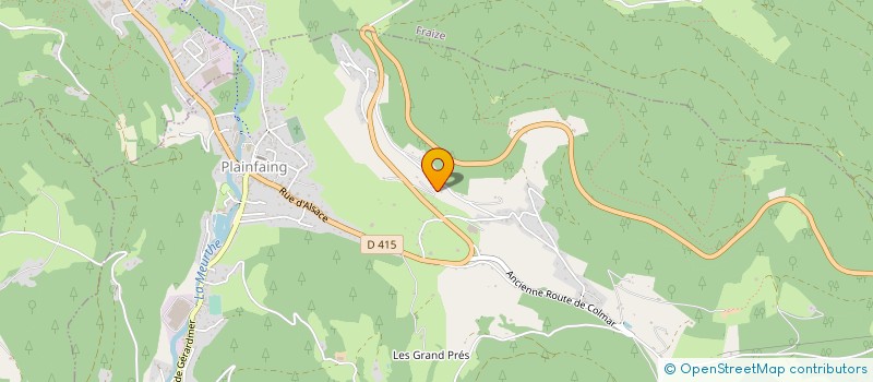 localisation de l'entreprise AUBERGE DE LA GRANGE  PLAINFAING