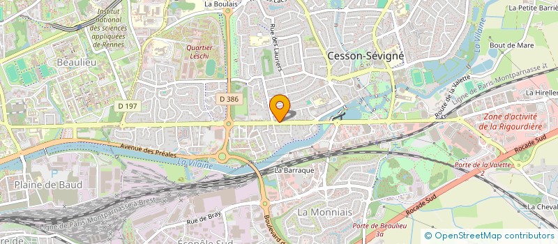 localisation de l'entreprise AUBERGE DE LA HUBLAIS  CESSON-SEVIGNE