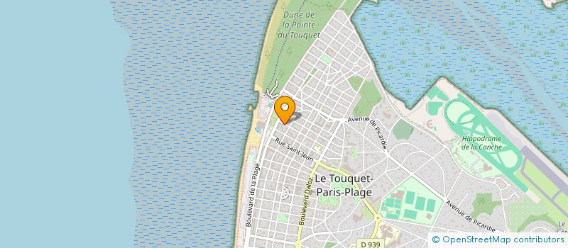localisation de l'entreprise AUBERGE DE LA JEUNESSE DU TOUQUET à LE TOUQUET-PARIS-PLAGE