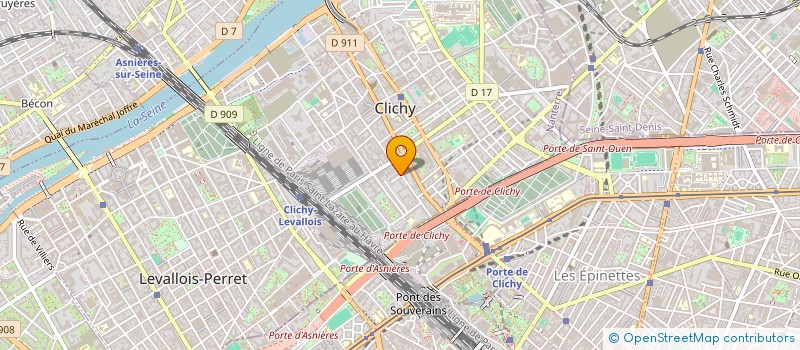 localisation de l'entreprise AUBERGE DE LA PAIX à CLICHY