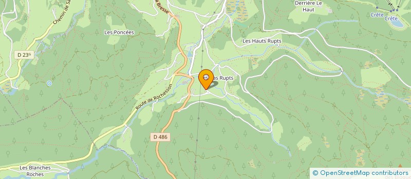 localisation de l'entreprise AUBERGE DE LA POULCIERE à GERARDMER