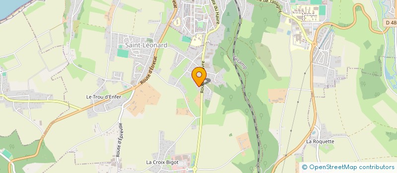 localisation de l'entreprise AUBERGE DE LA ROUGE  SAINT-LEONARD