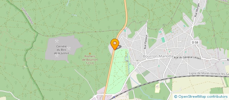 localisation de l'entreprise AUBERGE DE LA ROUTE BLEUE  BOURRON-MARLOTTE