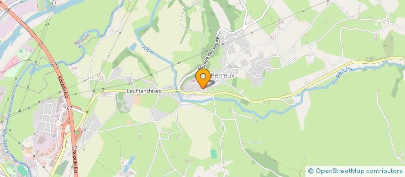 localisation de l'entreprise AUBERGE DE LA SOURCE  PERREUX