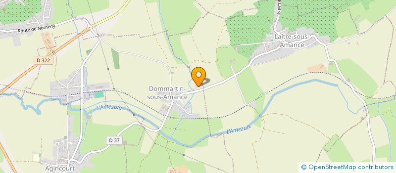 localisation de l'entreprise AUBERGE DE LA TOURNERIE  DOMMARTIN-SOUS-AMANCE