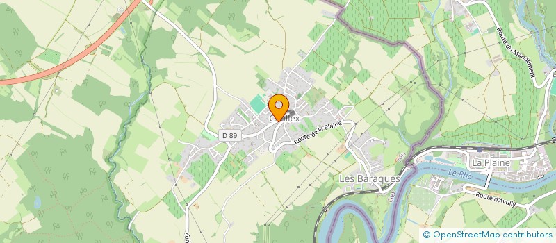 localisation de l'entreprise AUBERGE DE LA TREILLE à CHALLEX