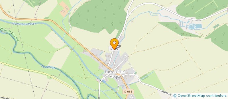 localisation de l'entreprise AUBERGE DE LA TRUITE FARIO SARL à LACROIX-SUR-MEUSE