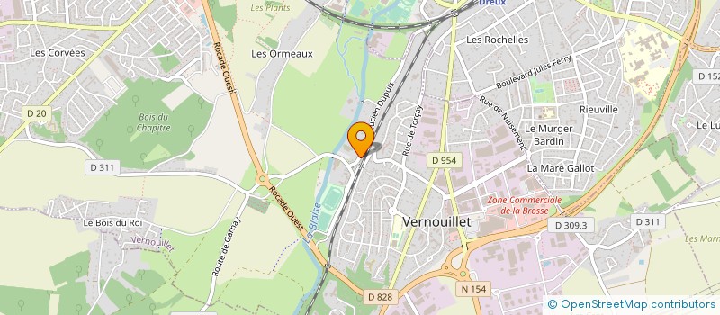 localisation de l'entreprise AUBERGE DE LA VALLEE VERTE à VERNOUILLET