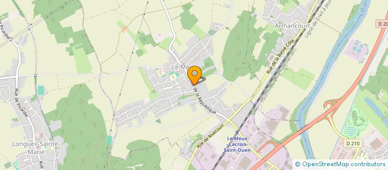 localisation de l'entreprise AUBERGE DE LA VIEILLE FERME  LE MEUX