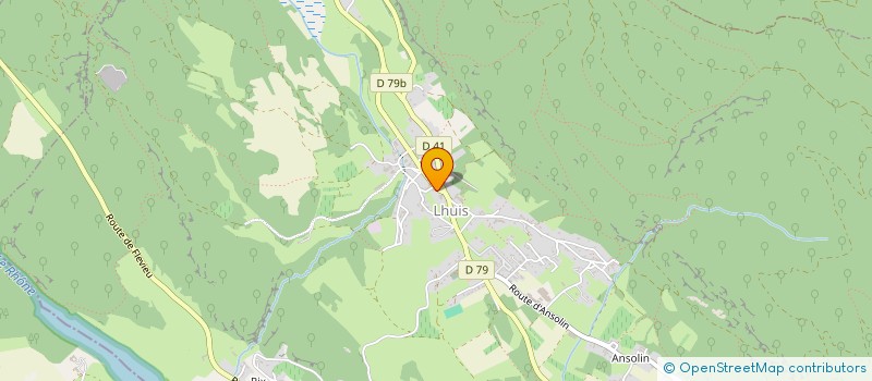 localisation de l'entreprise AUBERGE DE LHUIS  LHUIS