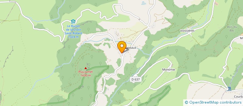 localisation de l'entreprise AUBERGE DE MONEAUX  CHAMBON-SUR-LAC