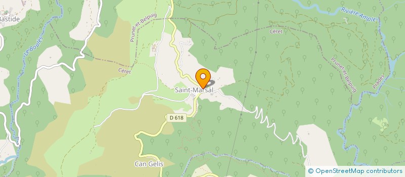 localisation de l'entreprise AUBERGE DE SAINT MARSAL  SAINT-MARSAL