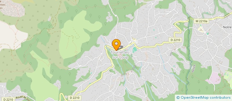 localisation de l'entreprise AUBERGE DE TOURETTES  TOURRETTES-SUR-LOUP