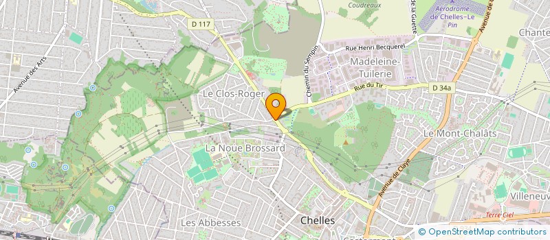 localisation de l'entreprise AUBERGE DES 4 ROUTES  CHELLES
