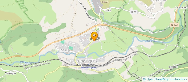 localisation de l'entreprise AUBERGE DES BRANQUES à NEUSSARGUES EN PINATELLE