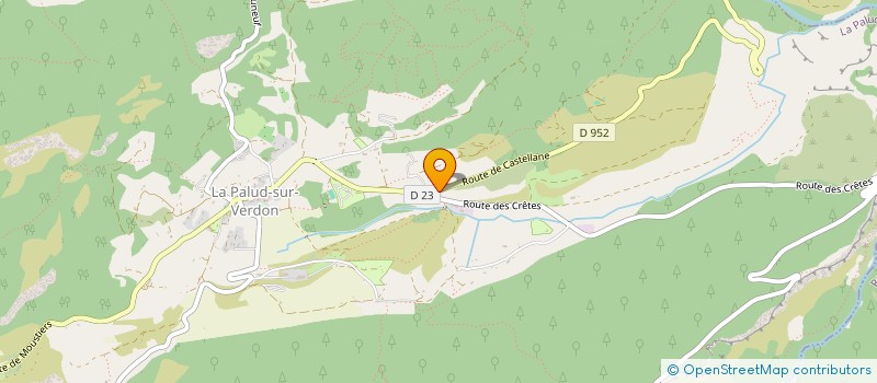 localisation de l'entreprise AUBERGE DES CRETES  LA PALUD-SUR-VERDON