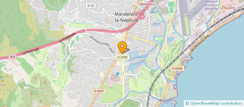 localisation de l'entreprise AUBERGE DES GOLFEURS à MANDELIEU LA NAPOULE