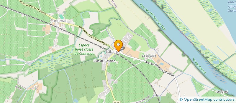 localisation de l'entreprise AUBERGE DES GRANDS CRUS  LABARDE