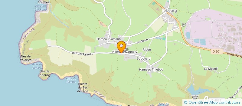 localisation de l'entreprise AUBERGE DES GROTTES  LA HAGUE