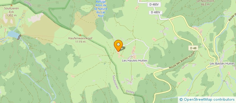 localisation de l'entreprise AUBERGE DES HAUTES HUTTES  ORBEY