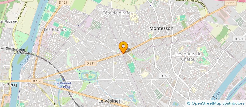 localisation de l'entreprise AUBERGE DES LANDES  CHATOU