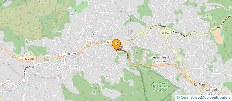 localisation de l'entreprise AUBERGE DES OLIVIERS  LE ROURET