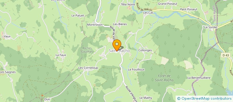 localisation de l'entreprise AUBERGE DES PAPILLONS  SAINT-RACHO