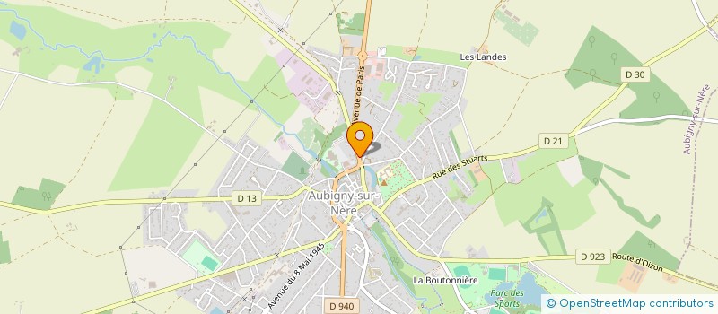localisation de l'entreprise AUBERGE DES STUARTS à AUBIGNY-SUR-NERE