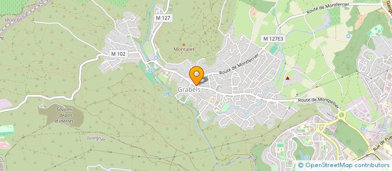 localisation de l'entreprise AUBERGE DES TILLEULS  GRABELS