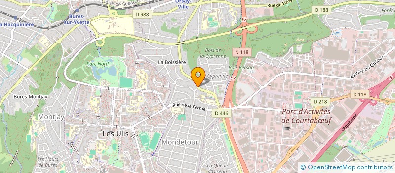 localisation de l'entreprise AUBERGE DU BONHEUR  ORSAY