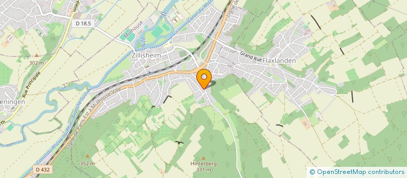 localisation de l'entreprise AUBERGE DU CANON 14 - 18  ZILLISHEIM