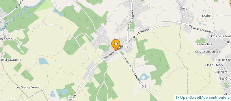 localisation de l'entreprise AUBERGE DU CENTRE  CHITENAY