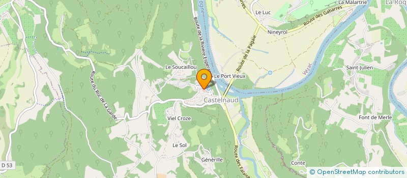 localisation de l'entreprise AUBERGE DU CEOU  DAGLAN