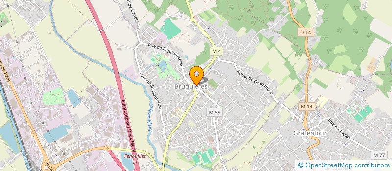 localisation de l'entreprise AUBERGE DU CHATEAU  BRUGUIERES