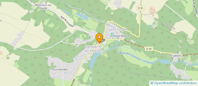 localisation de l'entreprise AUBERGE DU CHATEAU à DAMPIERRE EN YVELINES