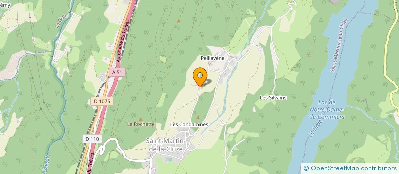 localisation de l'entreprise AUBERGE DU CHATEAU DE PAQUIER  SAINT-MARTIN-DE-LA-CLUZE