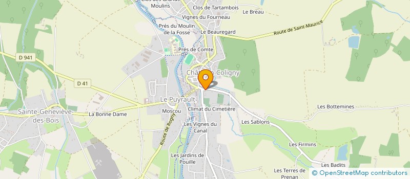 localisation de l'entreprise AUBERGE DU CHEVAL ROUGE à CHATILLON-COLIGNY