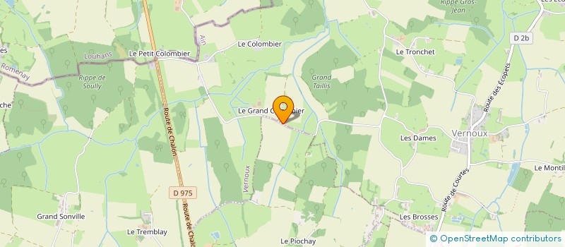 localisation de l'entreprise AUBERGE DU COLOMBIER à VERNOUX