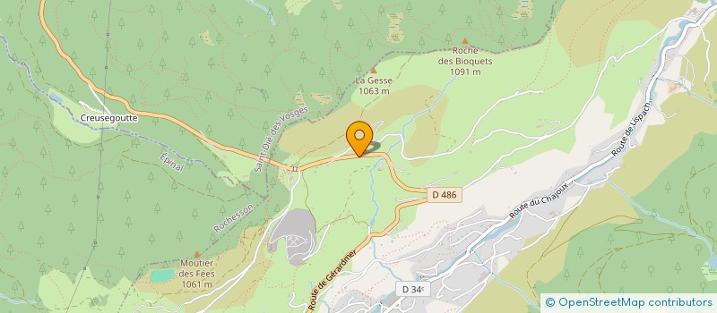 localisation de l'entreprise AUBERGE DU DAHU à LA BRESSE