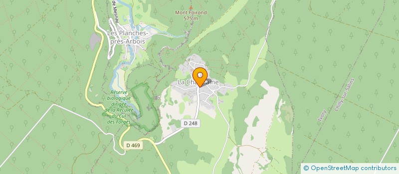 localisation de l'entreprise AUBERGE DU FER A CHEVAL  LA CHATELAINE