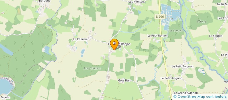 localisation de l'entreprise AUBERGE DU GRAND RONJON à CORMOZ