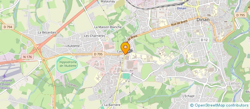 localisation de l'entreprise AUBERGE DU GUINEFORT à DINAN