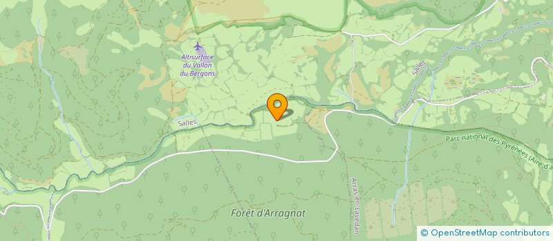 localisation de l'entreprise AUBERGE DU LAC D'ESTAING  ESTAING