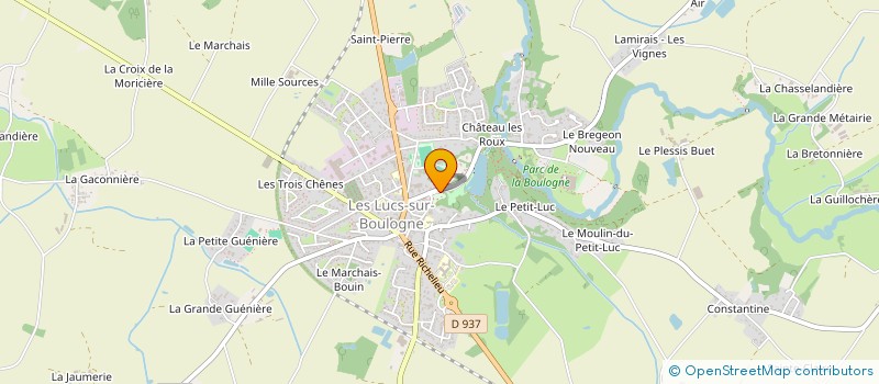 localisation de l'entreprise AUBERGE DU LAC K 2 à LES LUCS-SUR-BOULOGNE