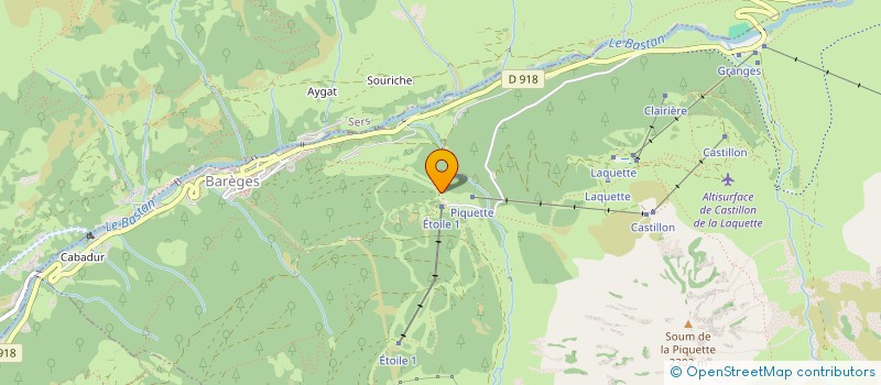 localisation de l'entreprise AUBERGE DU LIENZ  BAREGES